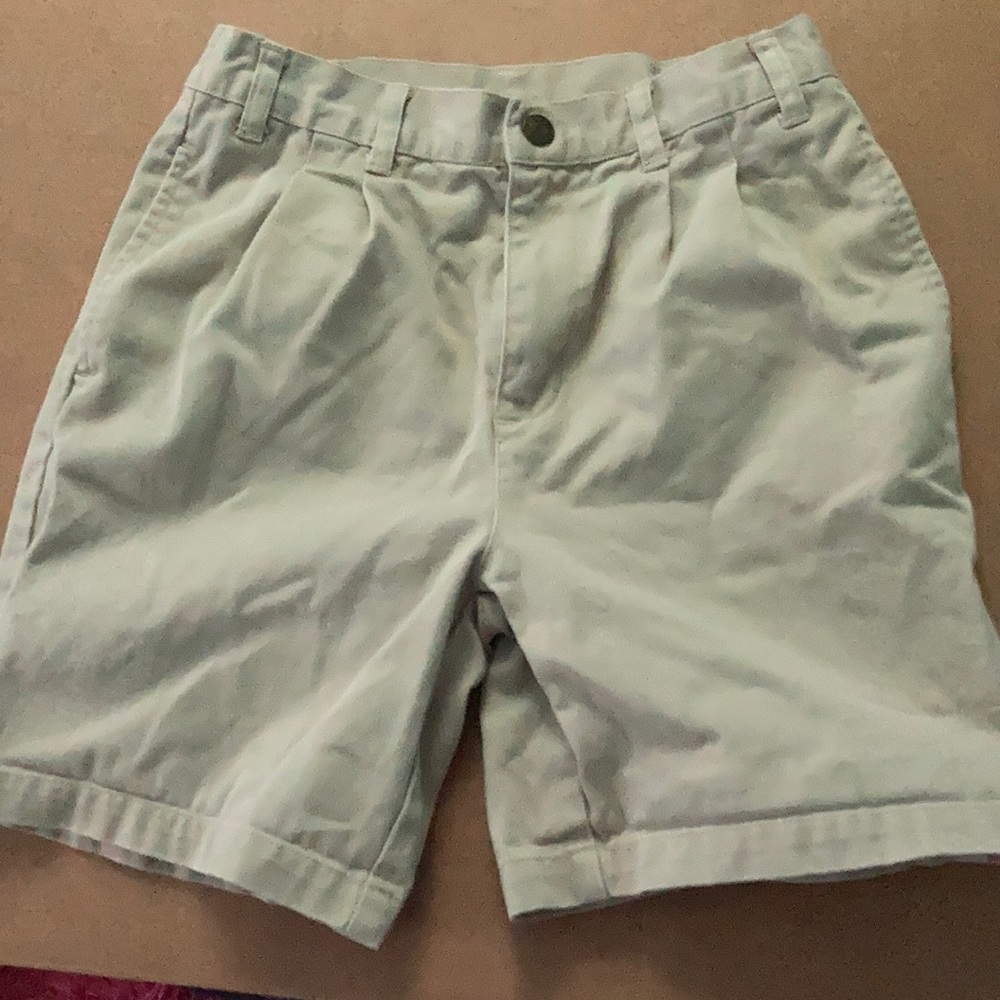 Talbots Kids boys classic khaki shorts size 7